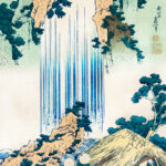 Kunstdruck Yoro Waterfall in Mino Province by Katsushika Hokusai